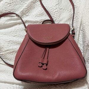 Kate Spade Leila Leather Medium Flap Backpack